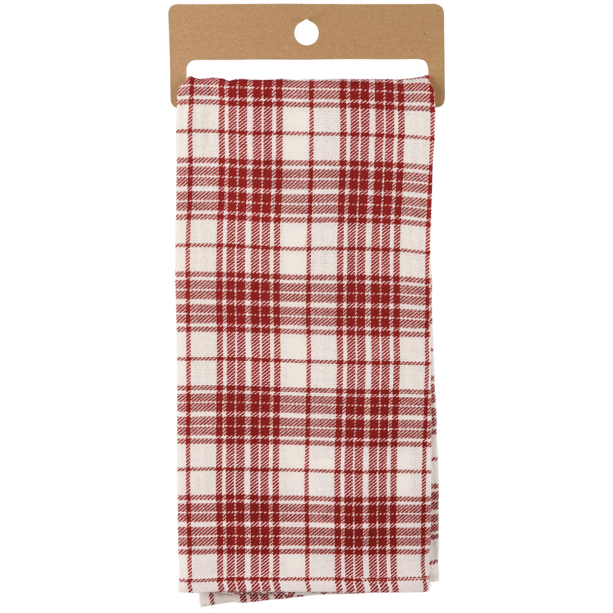 Merry Christmas Red Plaid Kitchen Towel