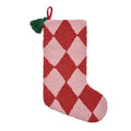 Holiday Argyle Red w/Tassel Hook Stocking