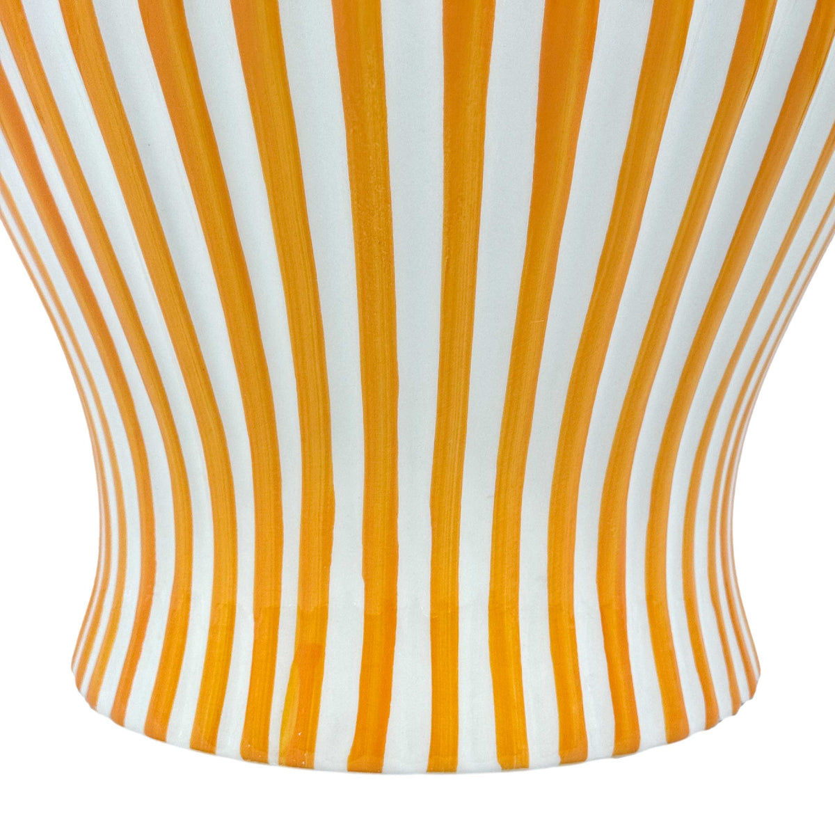 Candy Cane Striped Ceramic Vase 18" [New Colors 2026]: Red