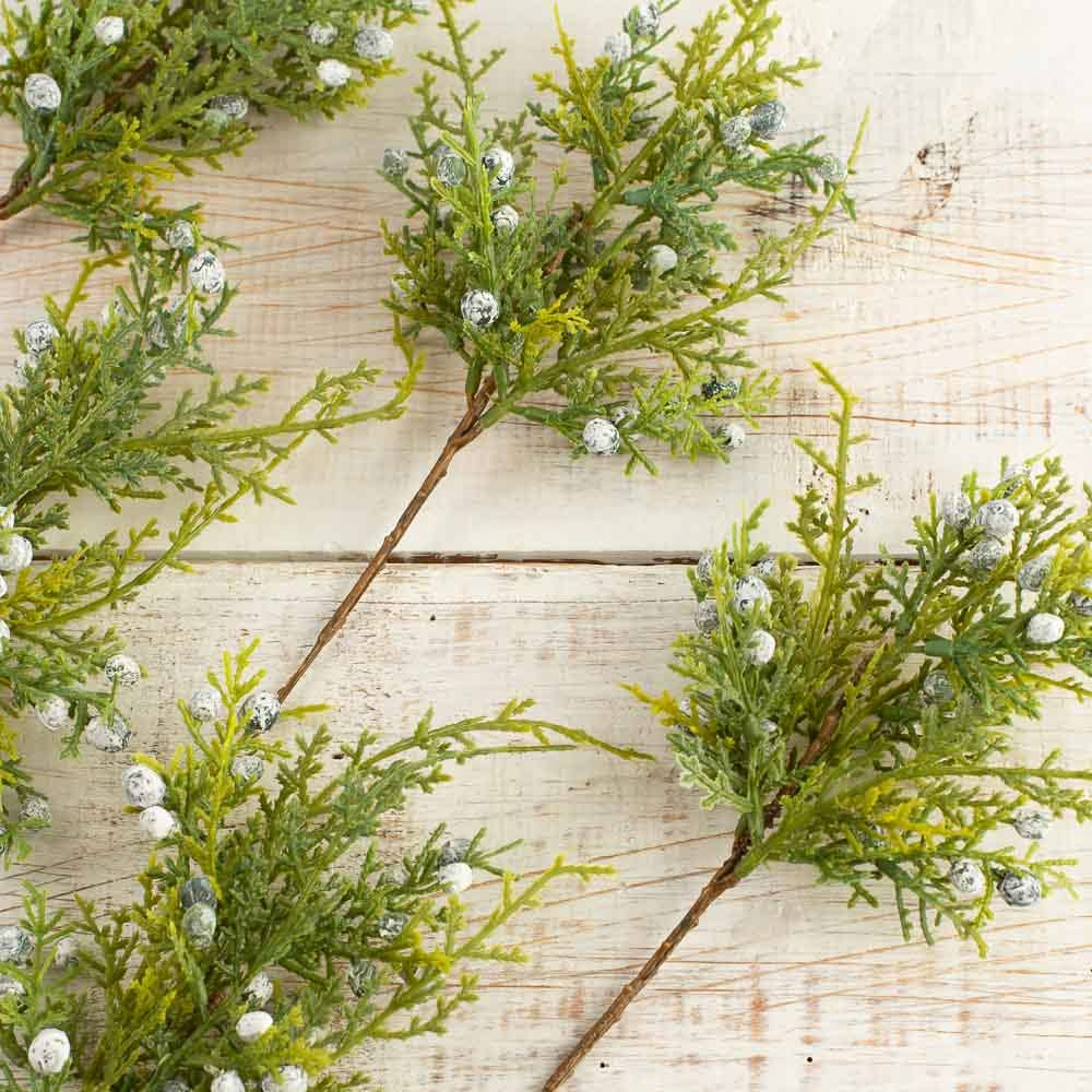10 inch Weatherproof Cedar Juniper Spray – Holiday Greenery