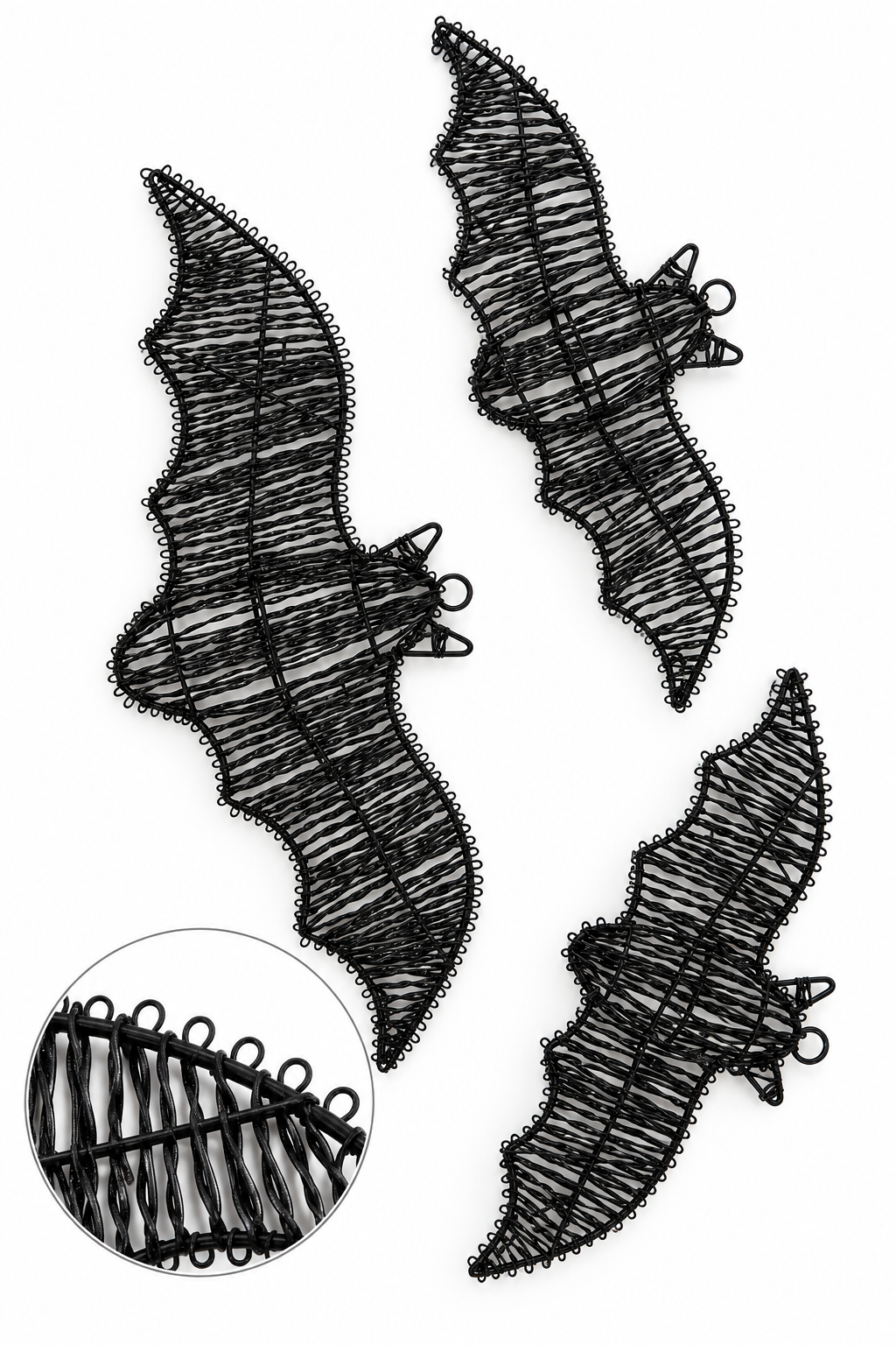 Black Bat Wall Decor – Set of 3