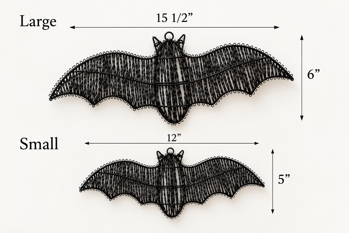 Black Bat Wall Decor – Set of 3