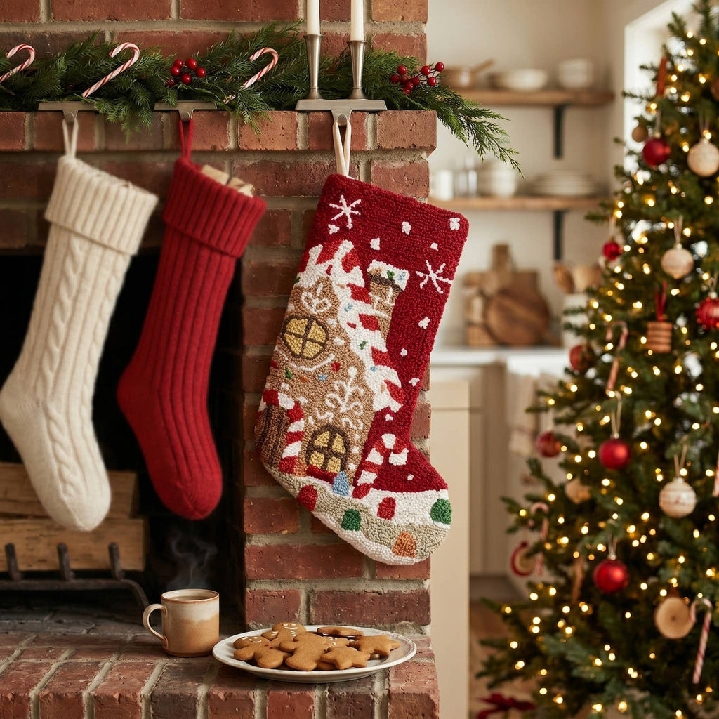 Gingerbread Hook Stocking