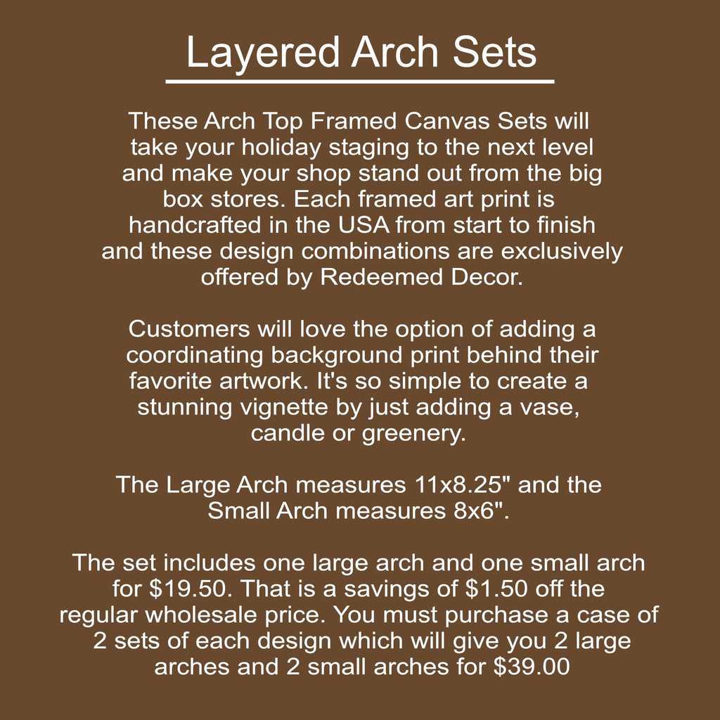 Layered Set Village Santa Canvas Art