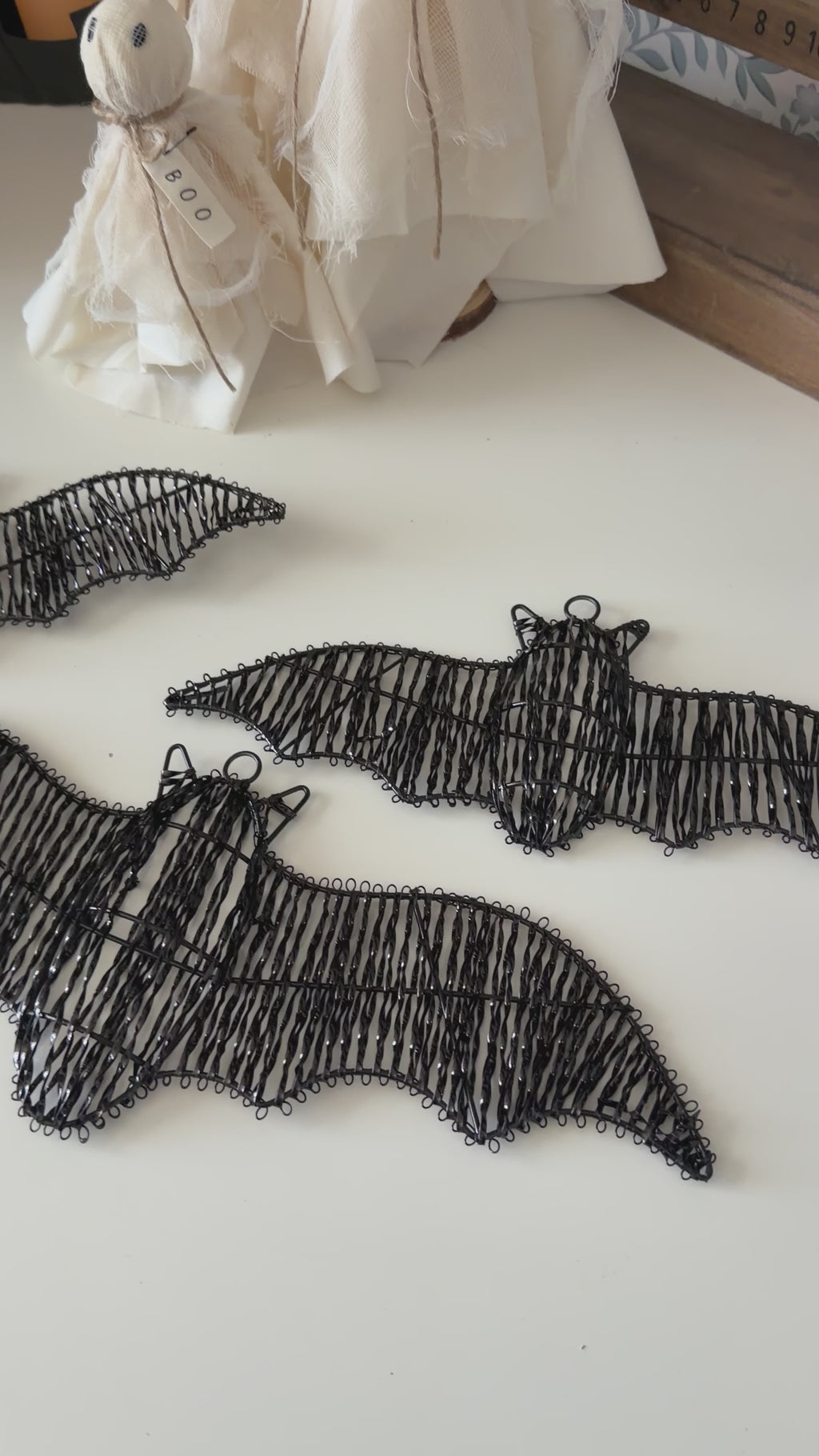 Black Bat Wall Decor – Set of 3