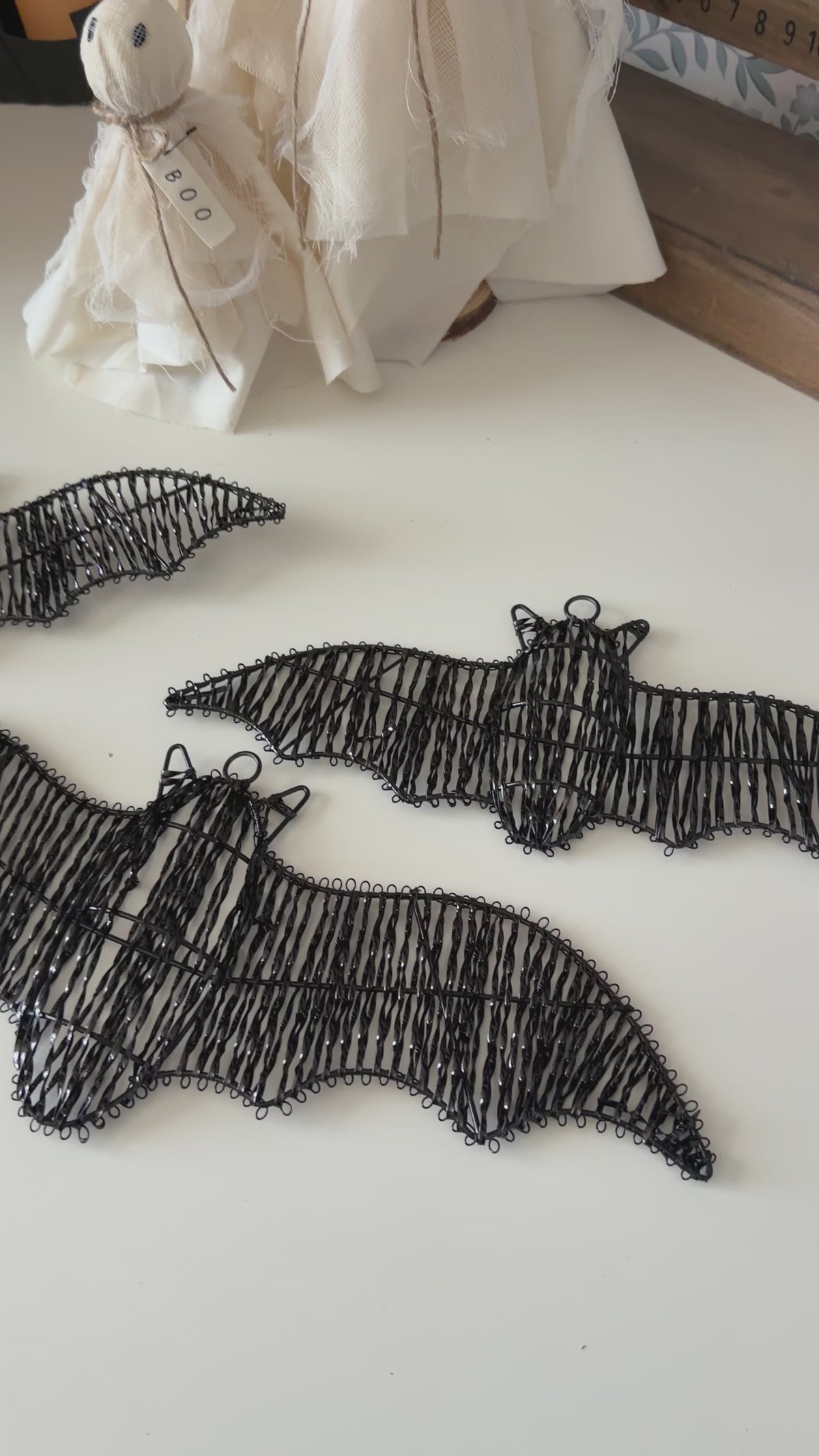 Black Bat Wall Decor – Set of 3