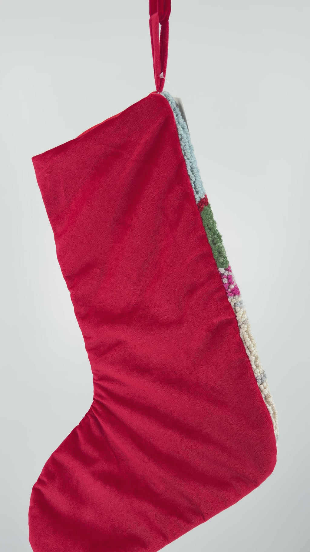 Retro Santa Hook Stocking